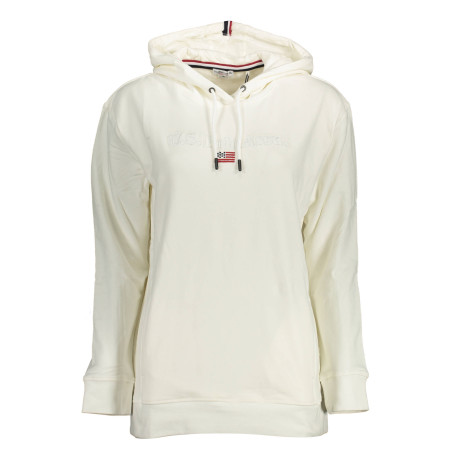 U.S. POLO FELPA SENZA ZIP DONNA BIANCO