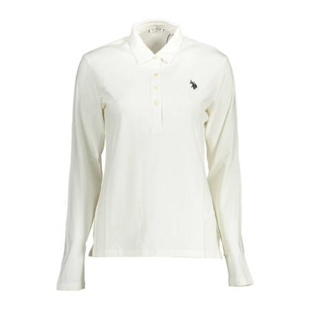 U.S. POLO POLO MANICHE LUNGHE DONNA BIANCO