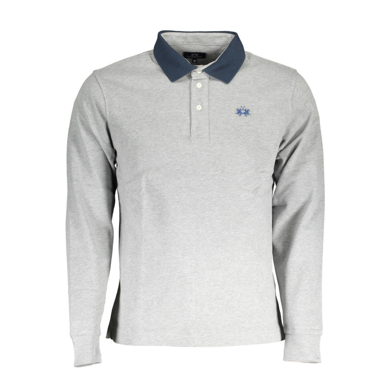 LA MARTINA POLO LONG SLEEVE MAN GRAY