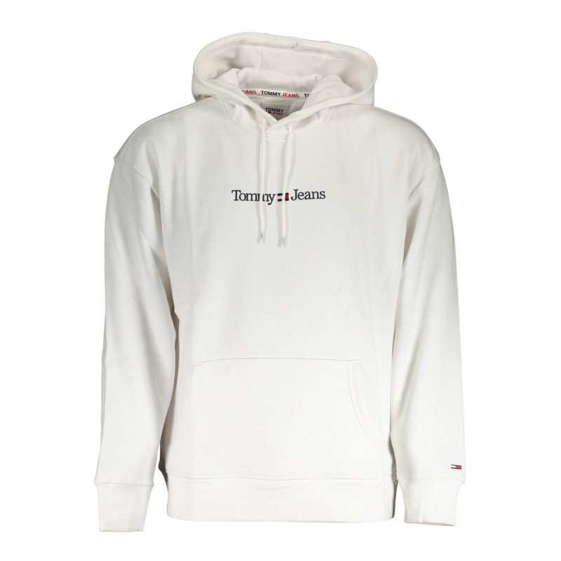 TOMMY HILFIGER MEN&39S WHITE ZIPPED SWEATSHIRT