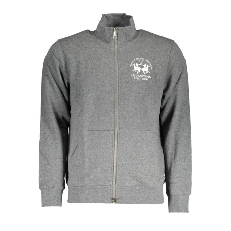 LA MARTINA MEN&39S GRAY ZIPPED SWEATSHIRT