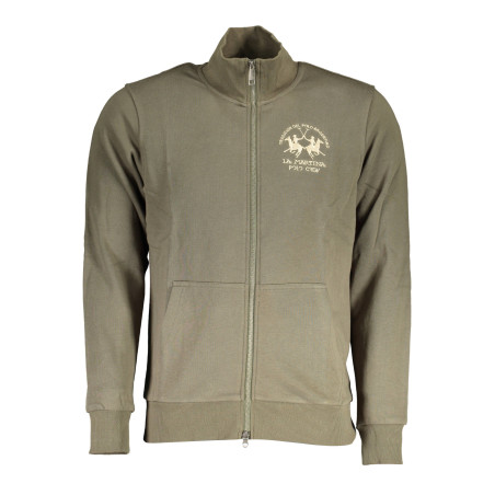 LA MARTINA MEN&39S GREEN ZIPPED SWEATSHIRT