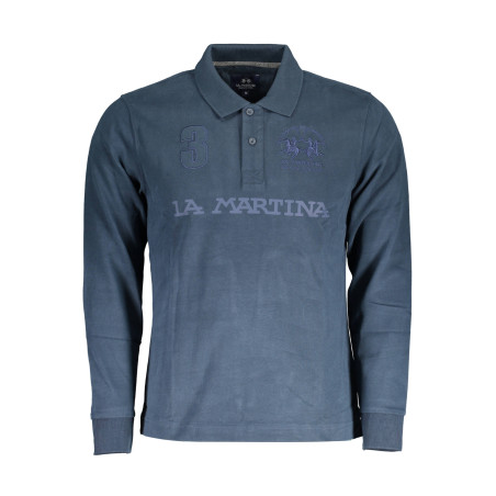 LA MARTINA POLO LONG SLEEVE MAN BLUE