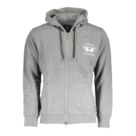 LA MARTINA MEN&39S GRAY ZIPPED SWEATSHIRT