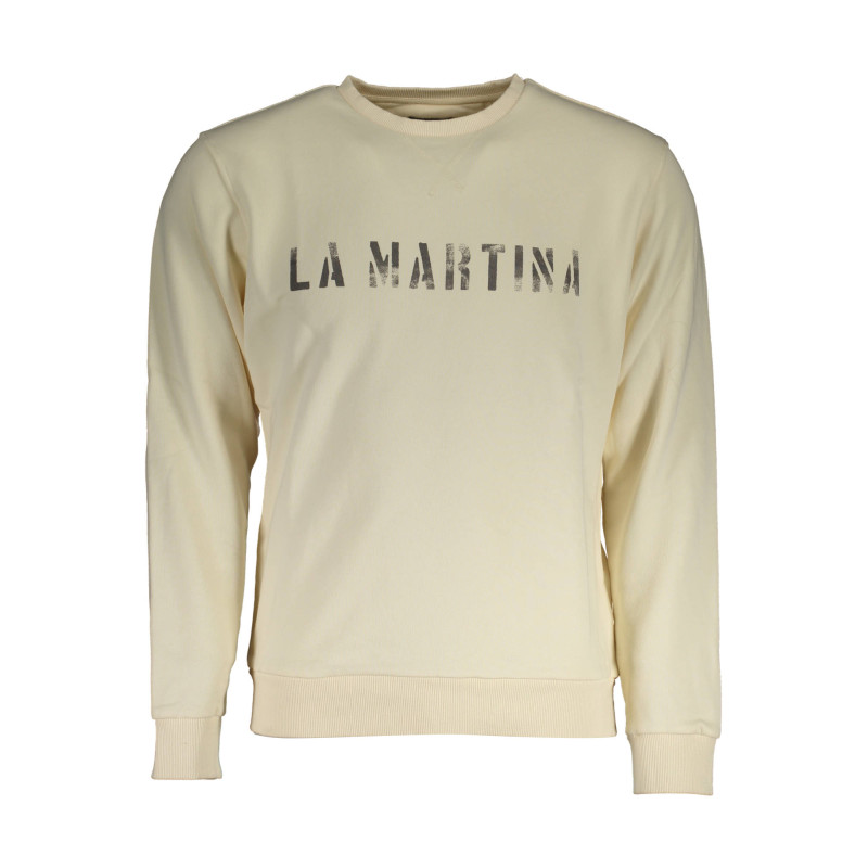 LA MARTINA WHITE MEN&39S SWEATSHIRT WITHOUT ZIP