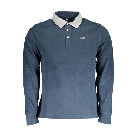 LA MARTINA POLO LONG SLEEVE MAN BLUE