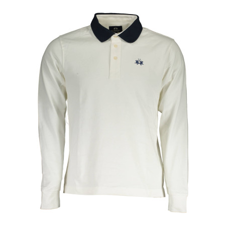 LA MARTINA POLO LONG SLEEVE MAN WHITE