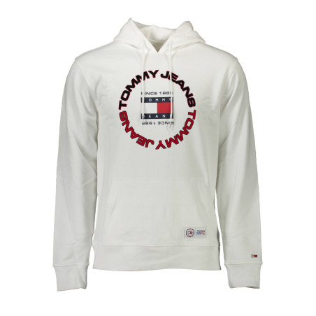 TOMMY HILFIGER FELPA SENZA ZIP UOMO BIANCO