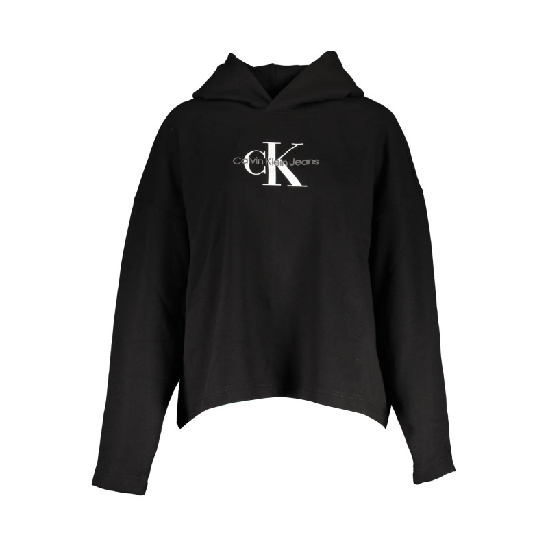 CALVIN KLEIN SWEATSHIRT WITHOUT ZIP WOMAN BLACK