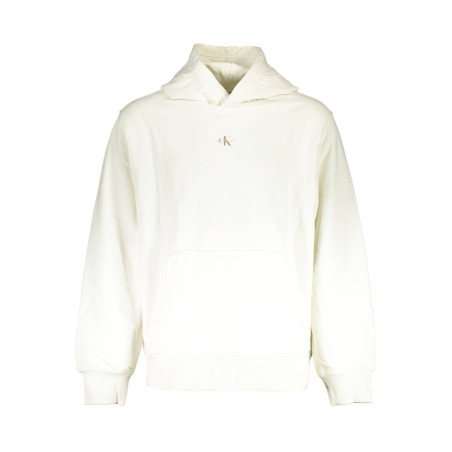 CALVIN KLEIN WHITE MEN&39S SWEATSHIRT WITHOUT ZIP