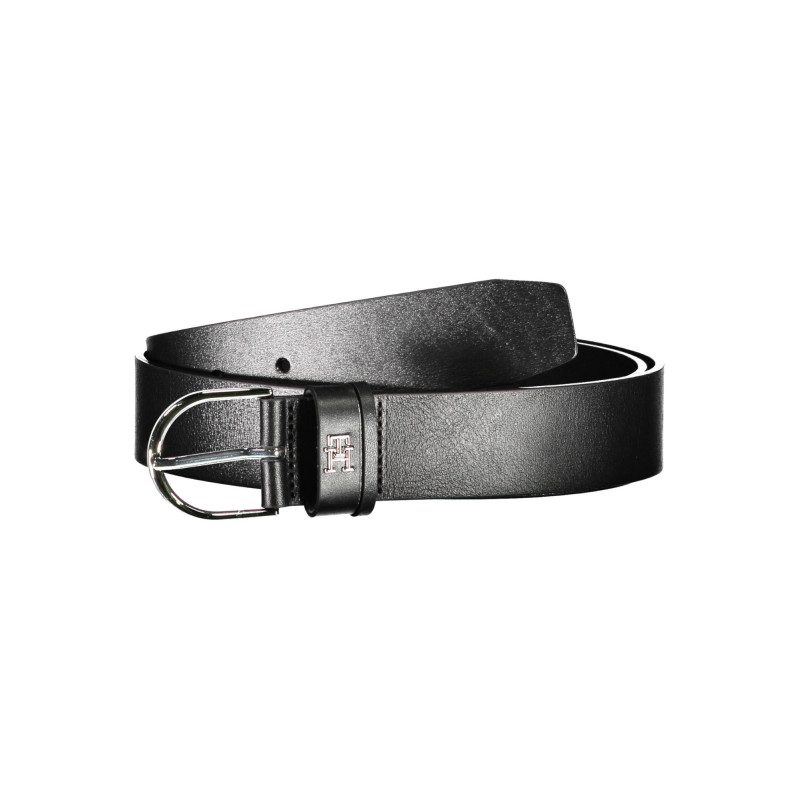 TOMMY HILFIGER LEATHER BELT WOMEN BLACK