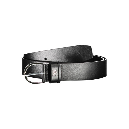 TOMMY HILFIGER LEATHER BELT WOMEN BLACK