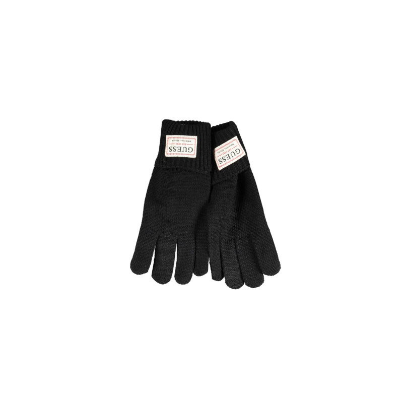 GUESS JEANS BLACK MAN GLOVES