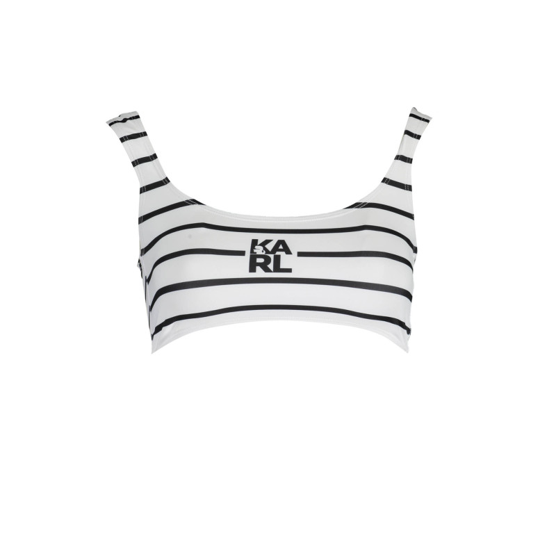 KARL LAGERFELD BEACHWEAR COSTUME PARTE SOPRA DONNA BIANCO