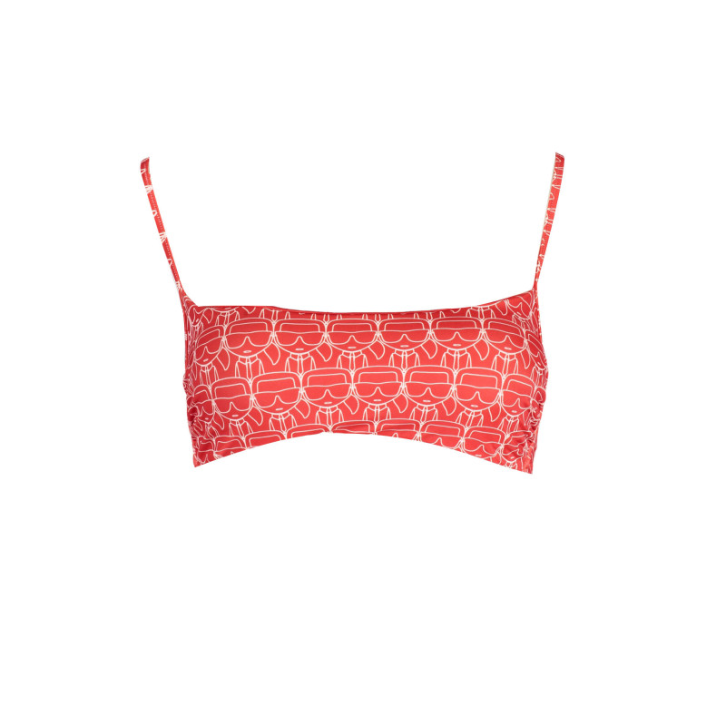 KARL LAGERFELD BEACHWEAR TOP WOMEN&39S COSTUME RED