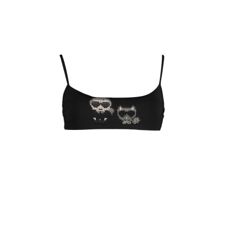 KARL LAGERFELD BEACHWEAR TOP WOMEN&39S COSTUME BLACK