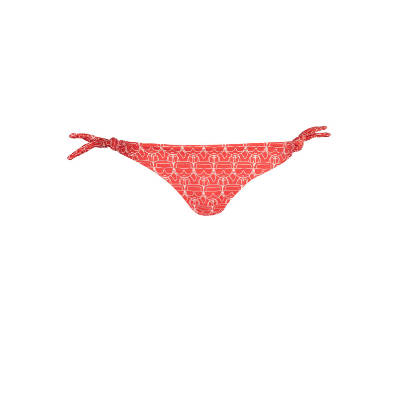 KARL LAGERFELD BEACHWEAR SWIMSUIT SIDE BOTTOM WOMAN RED