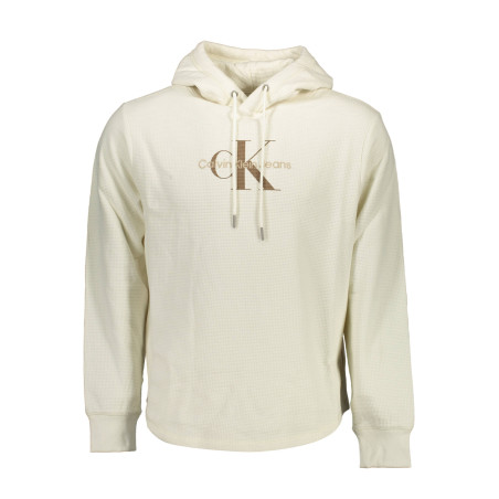 CALVIN KLEIN WHITE MEN&39S SWEATSHIRT WITHOUT ZIP