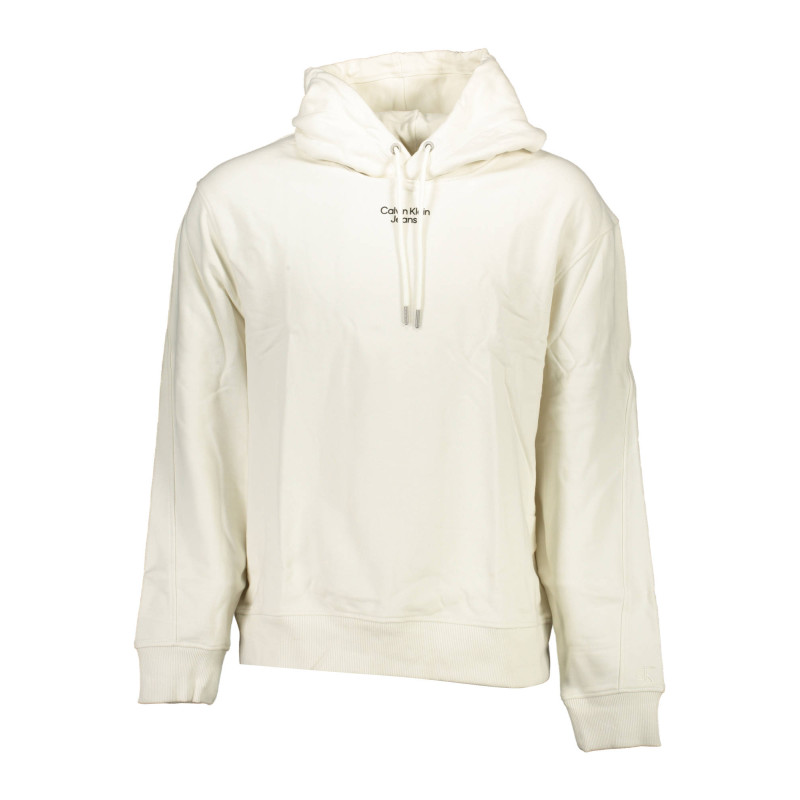 CALVIN KLEIN WHITE MEN&39S SWEATSHIRT WITHOUT ZIP