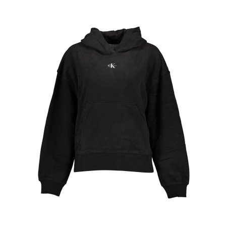 CALVIN KLEIN SWEATSHIRT WITHOUT ZIP WOMAN BLACK