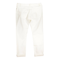 FRED PERRY PANTALONE DONNA BIANCO