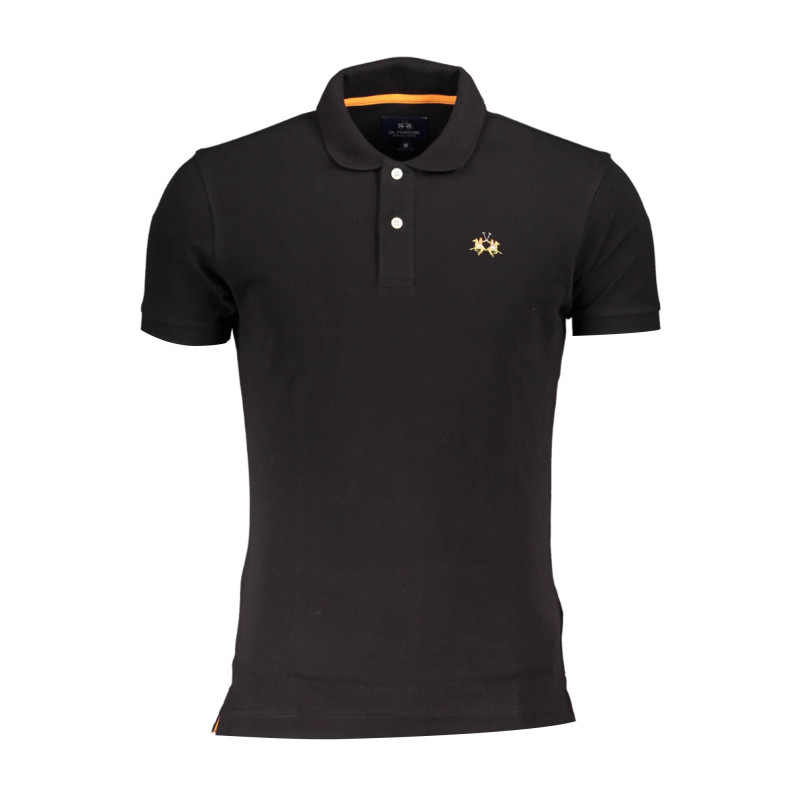 LA MARTINA POLO SHORT SLEEVE MAN BLACK