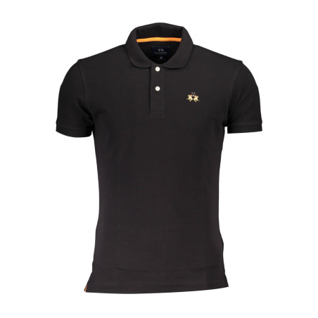 LA MARTINA POLO SHORT SLEEVE MAN BLACK