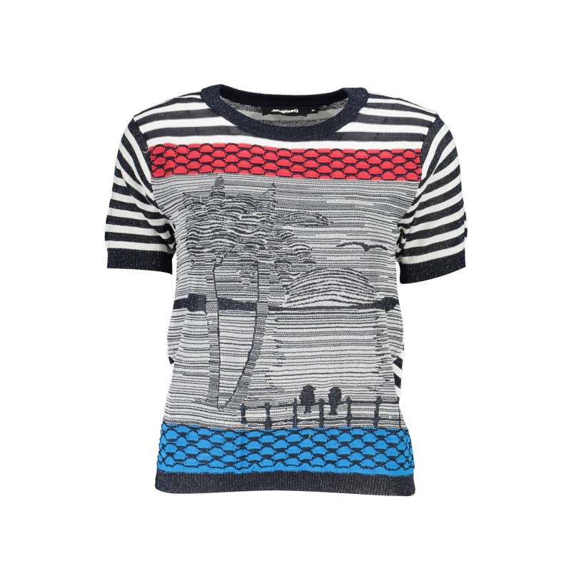 DESIGUAL MAGLIA DONNA BLU