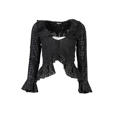 DESIGUAL BLACK WOMEN&39S LONG SLEEVED SHIRT