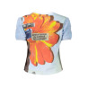 DESIGUAL T-SHIRT MANICHE CORTE DONNA AZZURRO