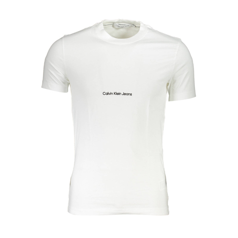 CALVIN KLEIN T-SHIRT MANICHE CORTE UOMO BIANCO