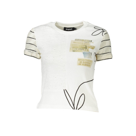 DESIGUAL WOMEN&39S SHORT SLEEVE T-SHIRT WHITE