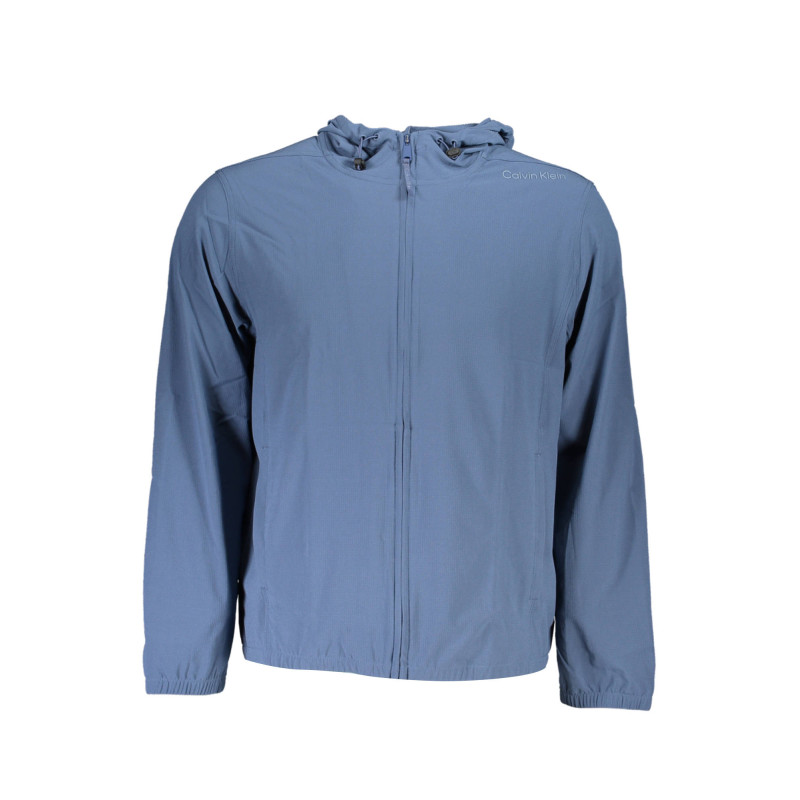 CALVIN KLEIN MEN&39S BLUE ZIPPED SWEATSHIRT