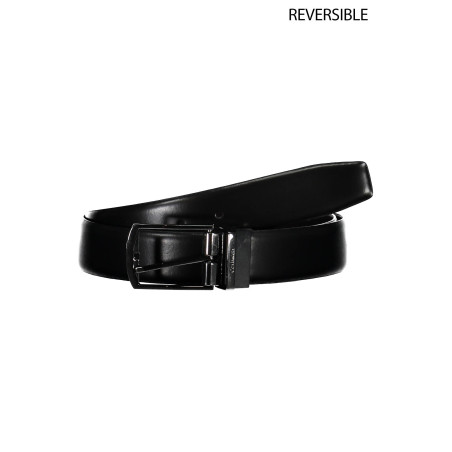 CALVIN KLEIN BLACK MAN LEATHER BELT