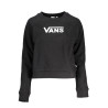 VANS BLACK WOMAN ZIPPED SWEATSHIRT