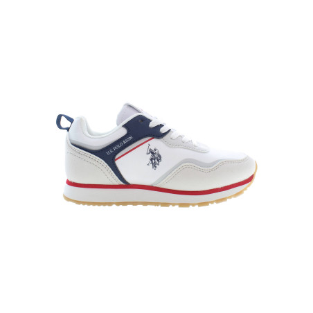 US POLO BEST PRICE WHITE KID SPORTS SHOE