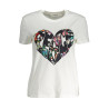 DESIGUAL T-SHIRT MANICHE CORTE DONNA BIANCO