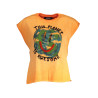 DESIGUAL ORANGE WOMAN SHORT SLEEVE T-SHIRT