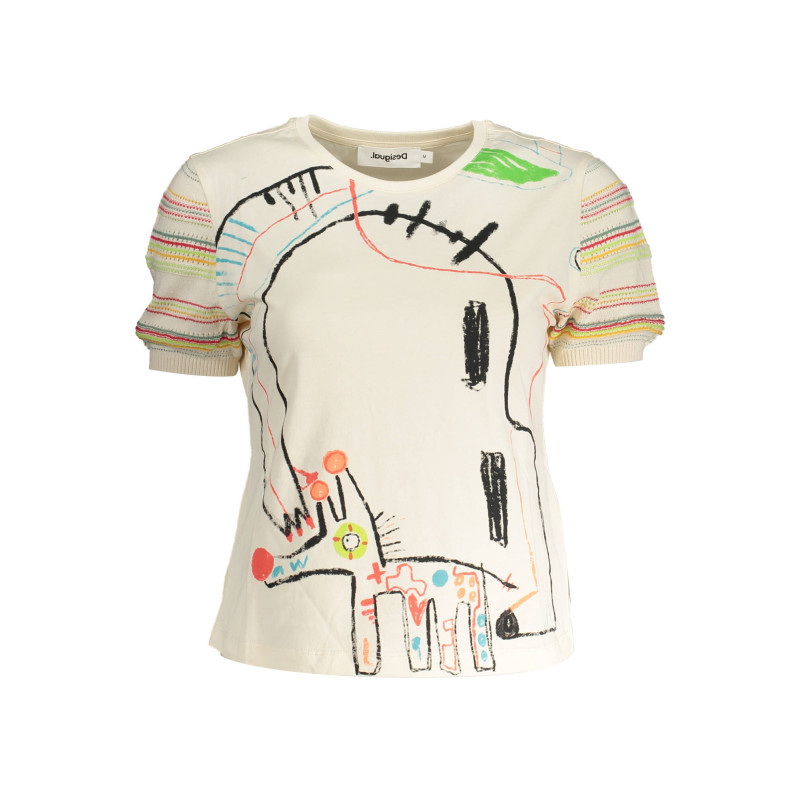 DESIGUAL WOMEN&39S SHORT SLEEVE T-SHIRT WHITE