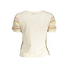 DESIGUAL T-SHIRT MANICHE CORTE DONNA BIANCO