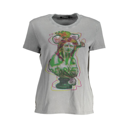 DESIGUAL WOMEN&39S SHORT SLEEVE T-SHIRT GRAY