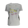 DESIGUAL T-SHIRT MANICHE CORTE DONNA GRIGIO