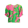 DESIGUAL T-SHIRT MANICHE CORTE DONNA ROSA