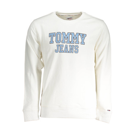 TOMMY HILFIGER MAN WHITE SWEATSHIRT WITHOUT ZIP