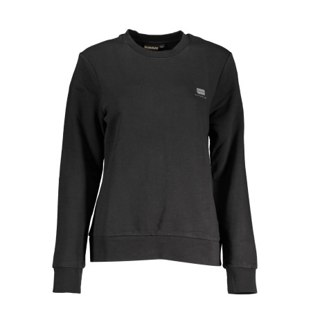 NAPAPIJRI BLACK SWEATSHIRT WITHOUT ZIP