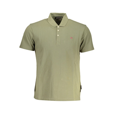 NAPAPIJRI POLO SHORT SLEEVE MAN GREEN