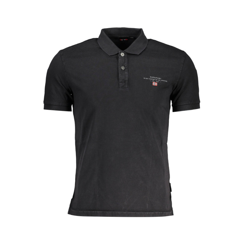 NAPAPIJRI POLO SHORT SLEEVE MAN BLACK