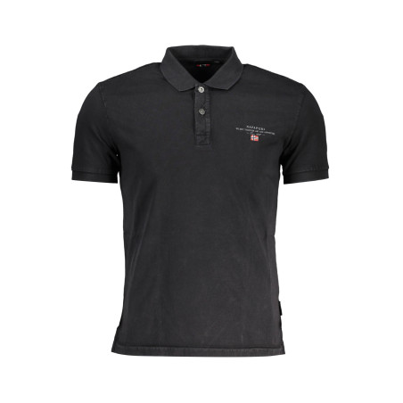 NAPAPIJRI POLO SHORT SLEEVE MAN BLACK