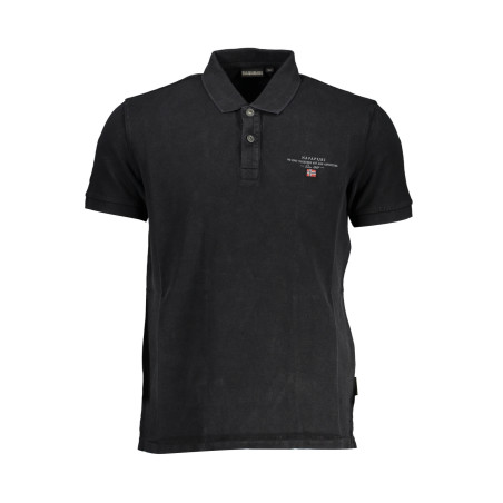 NAPAPIJRI POLO SHORT SLEEVE MAN BLACK