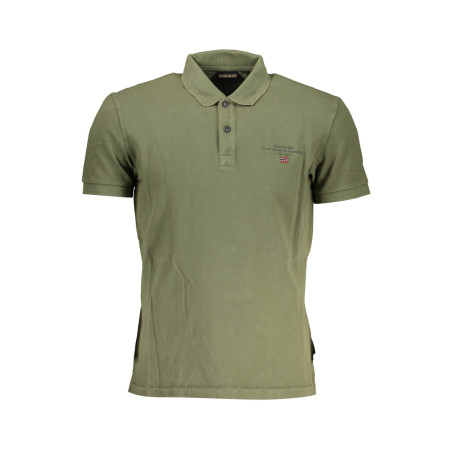 NAPAPIJRI POLO SHORT SLEEVE MAN GREEN